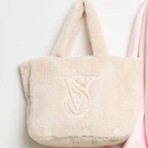 Victoria's Secret Cozy Faux Fur Signature Logo Tote 2025